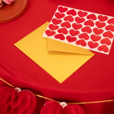 Naklejki Serce czerwone 30szt.