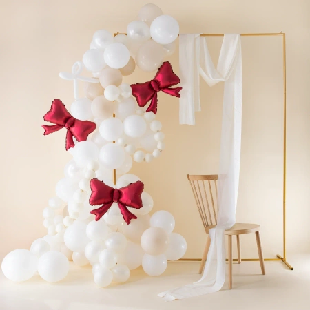 Balon foliowy Kokardki czerwone , 3 szt.