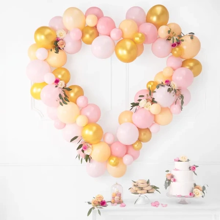 Balony Strong 12cm, Pastel Baby Pink
