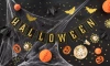 Baner Happy Halloween czarny 250cm