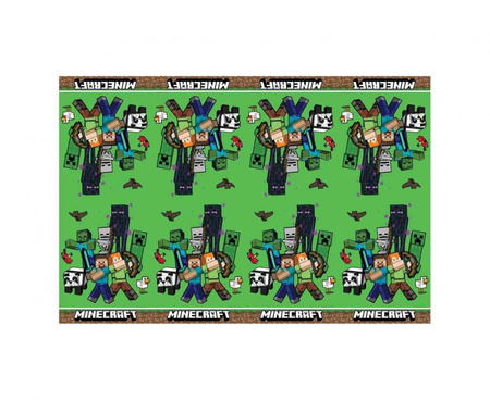 Obrus plastikowy Minecraft, 120x180 cm