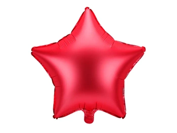 Balon foliowy Gwiazdka, 48cm, czerwony