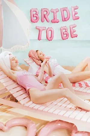 Balon foliowy Bride to be, 350x45 cm, różowy