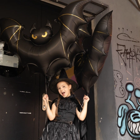 Balon foliowy Nietoperz Halloween czarny 85 x 150 cm