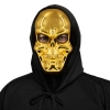 Maska Halloween Czaszka złota 42x16cm