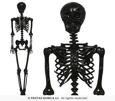 Dekoracja wisząca Szkielet Czarny, 90cm