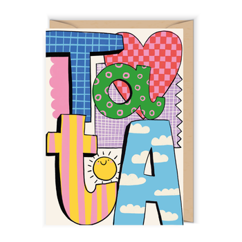 Kartka kolorowy Tata