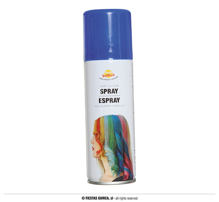 Spray do koloryzacji włosów, niebieski 125ml.