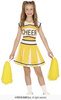 Strój dla dzieci żółta cheerleaderka US , rozm. 98-105 cm