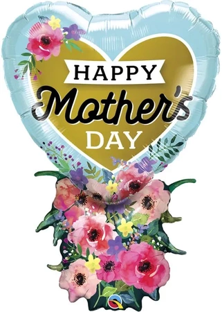 38" Mom's Day Heart Bouquet