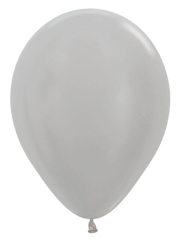 Balony Sempertex, Pearl Silver 12", 50 szt