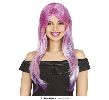 Peruka długie róźowe ombre damska