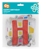 Girlanda papierowa Happy Birthday, kolorowa, 160x14 cm