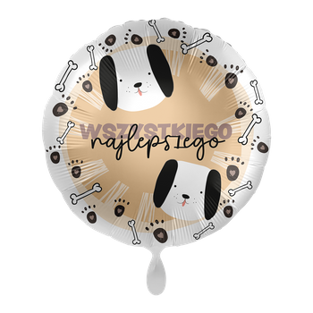 Balon foliowy 18"  Paw Birthday - Wszystkiego Najlepszego