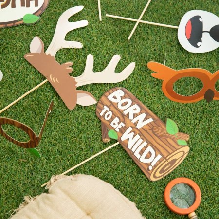 Rekwizyty do zdjęć Leśni przyjaciele 9szt.