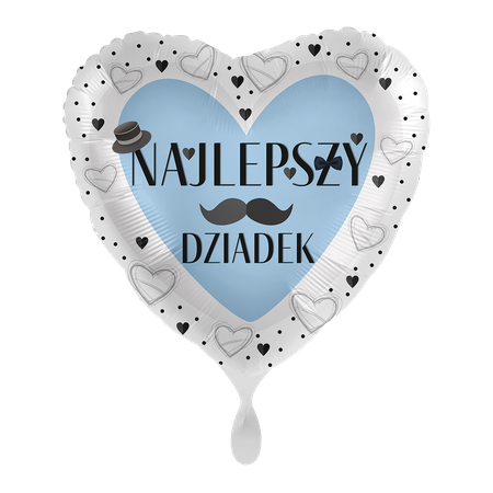 Balon foliowy 18" Najlepszy Dziadek - Grandpa is the best 