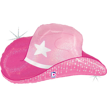 Balon foliowy Grabo 26'', Pink Cowgirl Hat