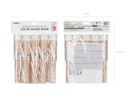 Raca dymna ''It's a Girl'', 22.5 cm, różowy