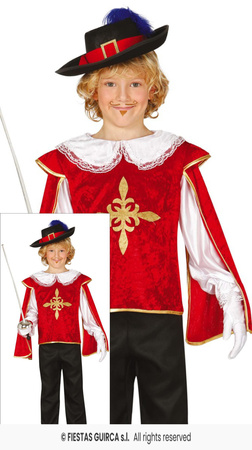 Strój Muszkietera dla chłopca, rozm. 115-123 cm