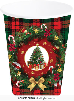 Kubeczki Christmas Tree, 6szt, 240 ml