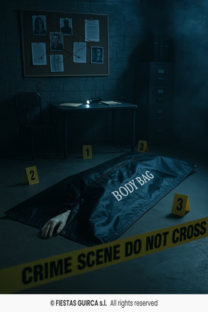 Dekoracja na Halloween "Torba na zwłoki"