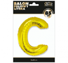 Balon foliowy "Litera C", złota, 89 cm