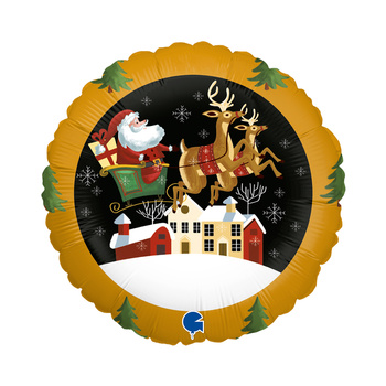 Balon Grabo 18'' Santa in Sleigh