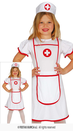 Strój Pielęgniarki dla dziewczynki , rozm. 129-137 cm
