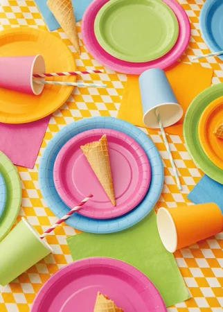 Kubeczki papierowe, jasny pomarańczowy, 250ml