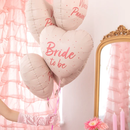 Balon foliowy Serce Bride to be 18"