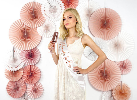 Szarfa Bride to be, biały, 75 cm