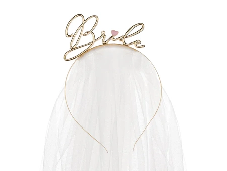 Opaska Bride, złoty
