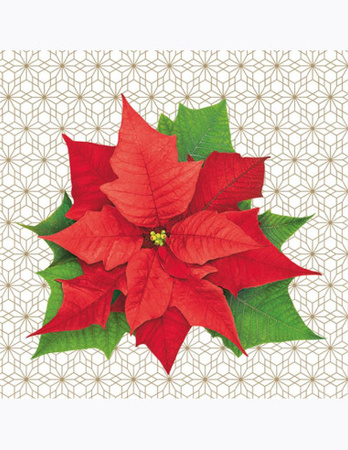 Serwetki Papierowe Świąteczne "Gwiazdka" , 33×33 cm ,20 szt.