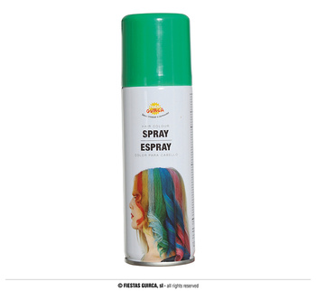 Spray do koloryzacji włosów, zielony, 125ml.