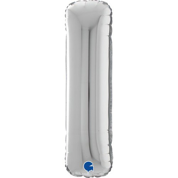 Balon Grabo 26'' Litera I srebrna , 66cm