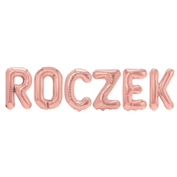Balon foliowy napis ROCZEK rose gold