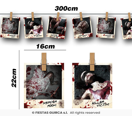 Girlanda "Zdjęcia miejsca zbrodni"