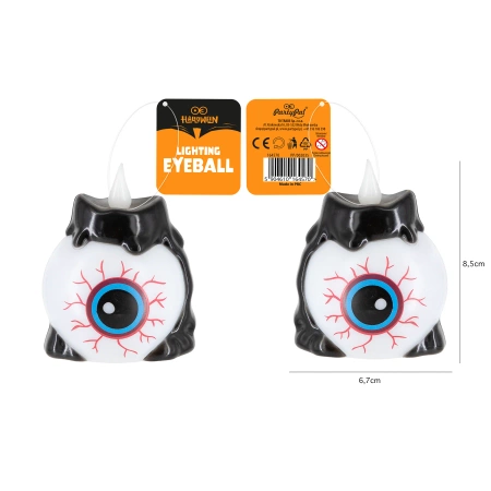 Świeczka LED Oko Halloween zmieniająca kolory