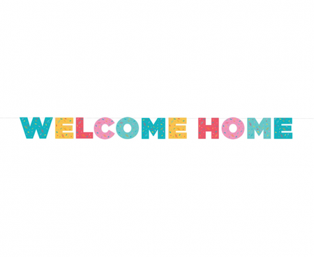 Girlanda papierowa Welcome home, 250 cm