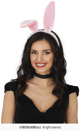 Opaska Uszy Królika pluszowa, dla dorosłych