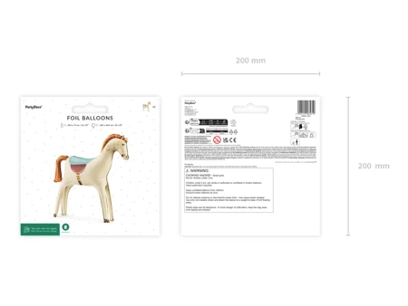 Balon foliowy Koń, 86,5x73 cm