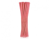 Rurki (słomki) pap. czerwone szlaczki, 6x197mm / 24 szt.