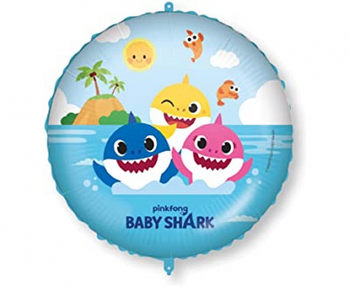Balon foliowy 18" "Baby Shark fun in the sun"