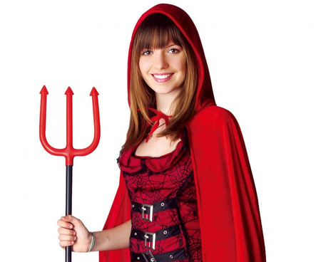 Zestaw dla dorosłych Diablica (sukienka, peleryna), rozm. uniw.
