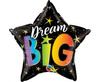 Balon foliowy 20" "Dream Big Rainbow Stars"