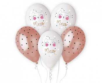 Balony Premium Hel Kotek, 13 cali/ 5 szt.