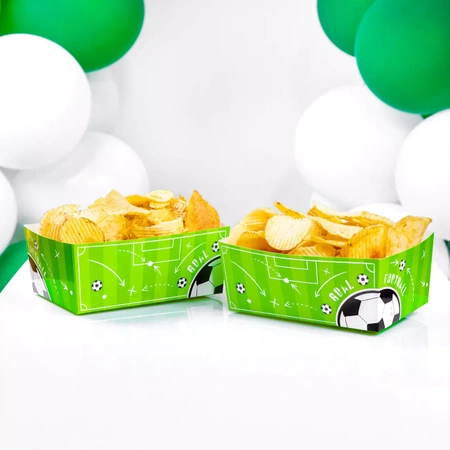 Pudełko na chipsy Football 6x15cm 3szt.