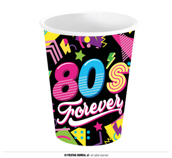 Kubeczki 80's forever, 6 szt