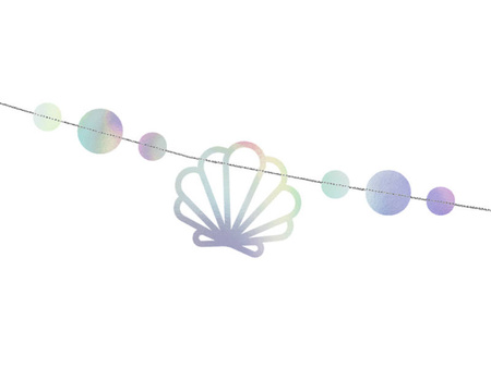 Girlanda Syrenka, opalizujący, 1,65m