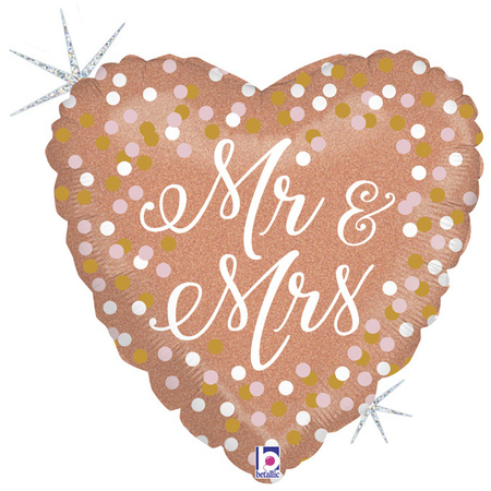 Balon Grabo 18'' Rose-Gold-Mr-and-Mrs